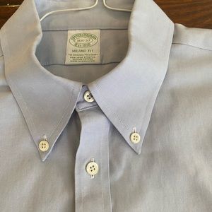 Brooks Brothers 16.5x37 Light Blue Non-iron Easy Care button down